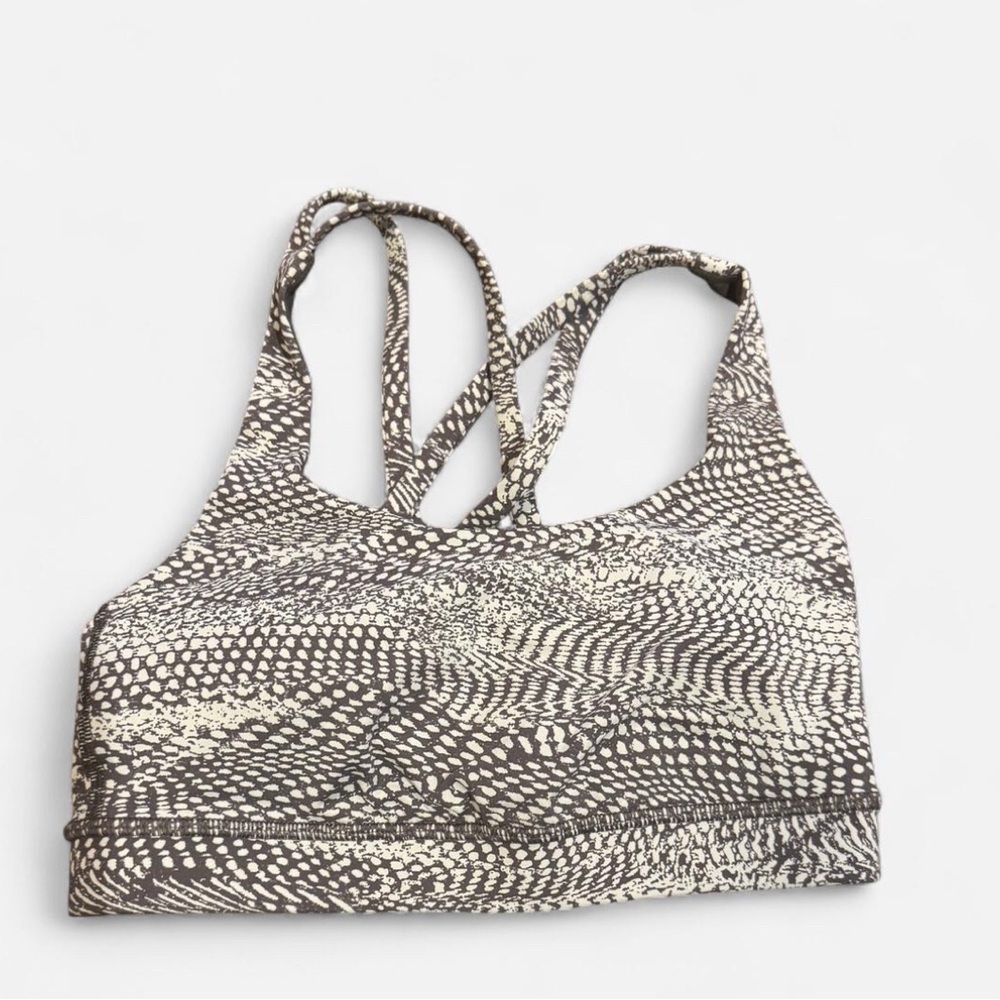 lululemon athletica Brown and Cream Patterned Top